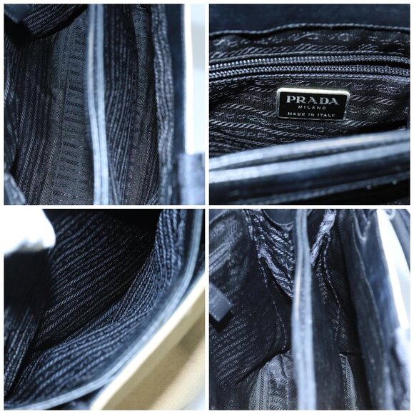 PRADA Tote Bag Canvas Beige Auth ti2434 - Picture 15 of 16